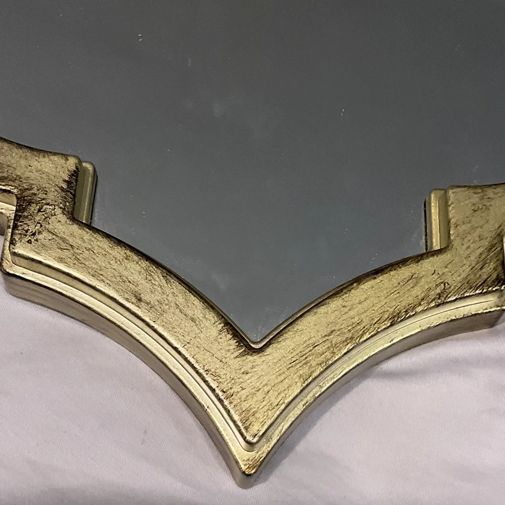 Elegant Gold Wall Mirror plastic